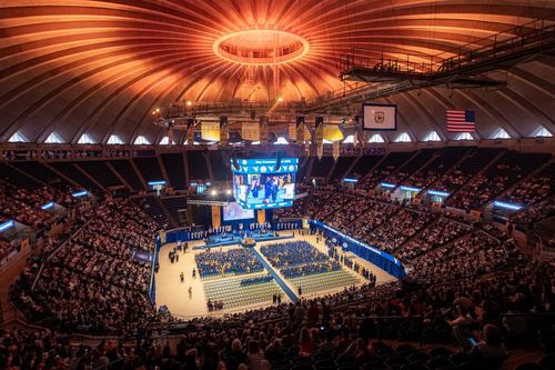 Eight honorary degrees will be awarded during WVU Commencement Weekend May 10-12 at the Coliseum. (WVU Photo/David Malecki)