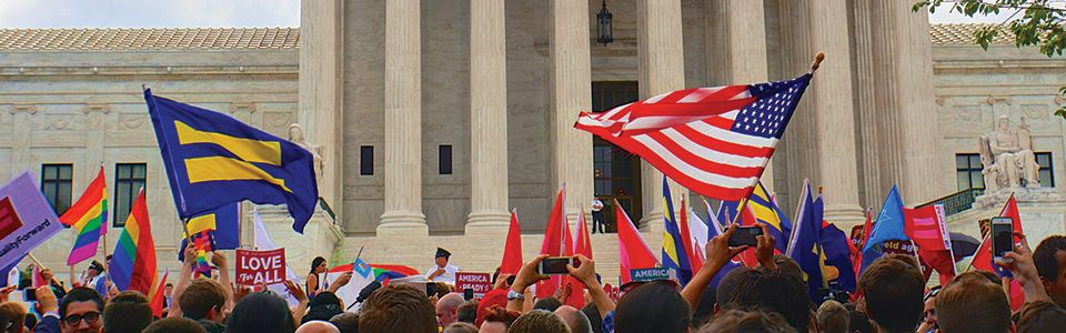 U.S. Supreme Court marriage equality crowd