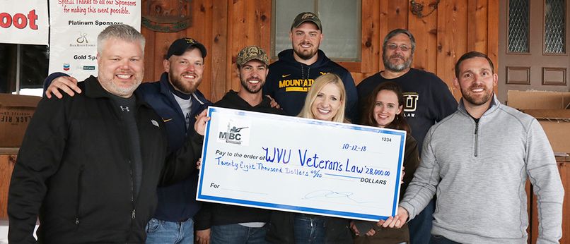WVU Law - Landmen raise $28,000 for veterans advocacy clinic