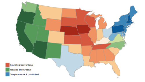 West Virginia is the most neurotic state!?