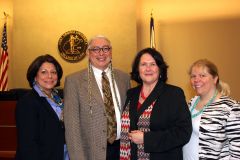 From Left to Right – Dean Joyce McConnell, Justice Walter Echo-Hawk, Prof. Bonnie Brown and Associate Dean Anne Lofaso 