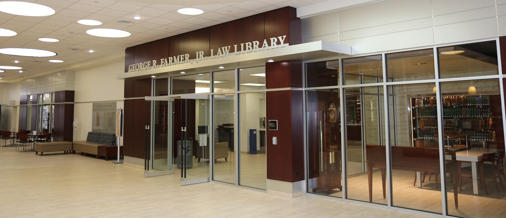 WVU Law Law Library Entrance