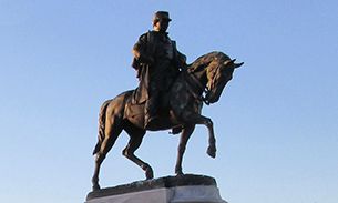 WVU Law statue of General Beauregard in New Orleans