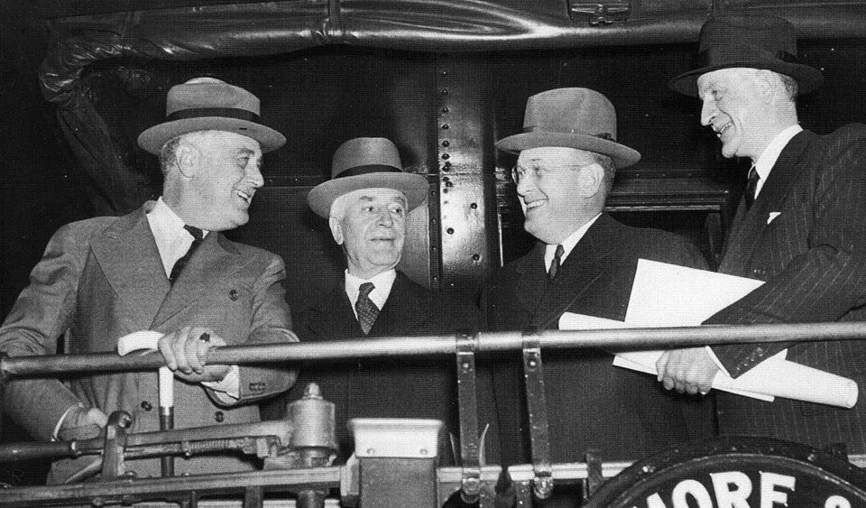WVU Law Louis A. Johnson and FDR on a train